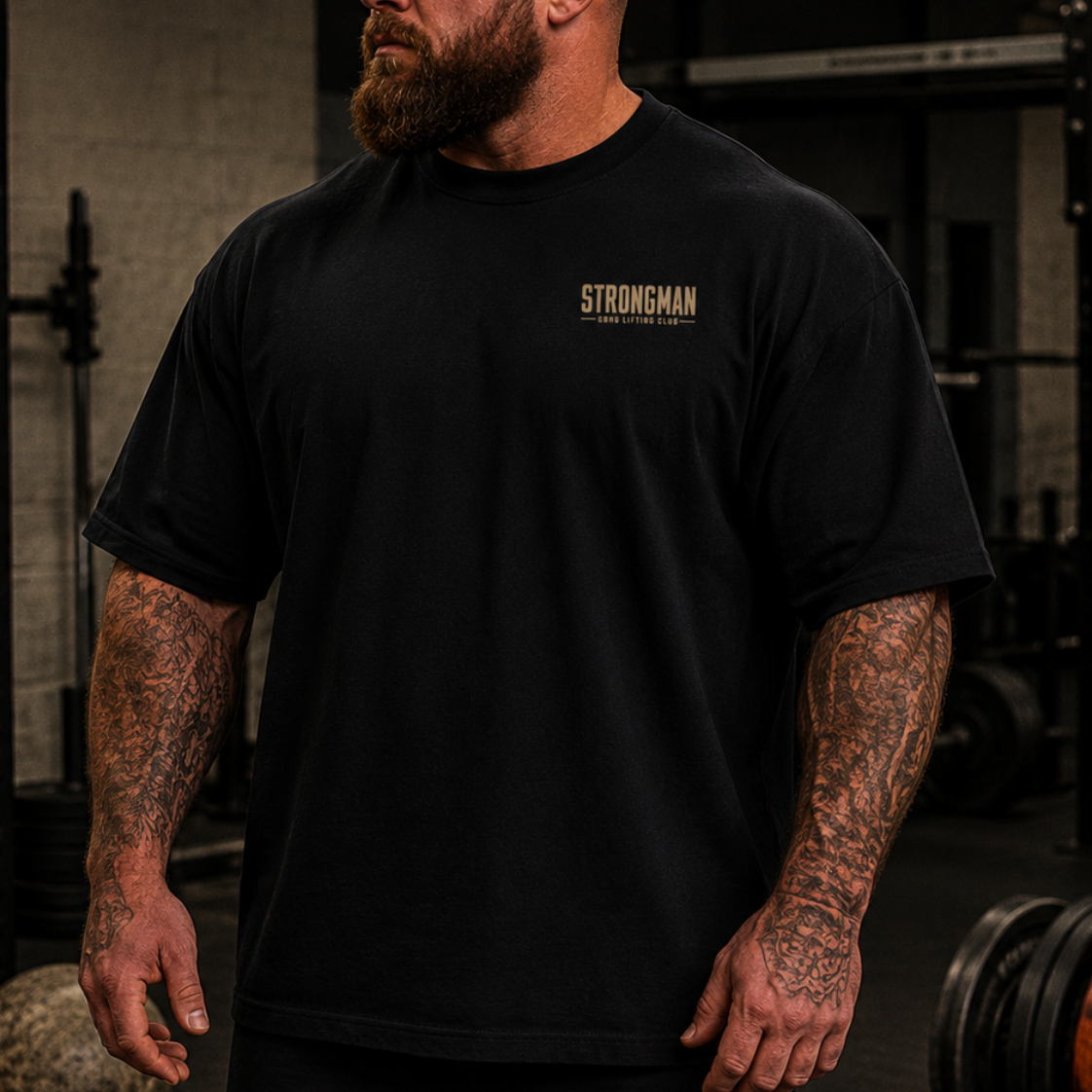 Strongman Oversized T - Black