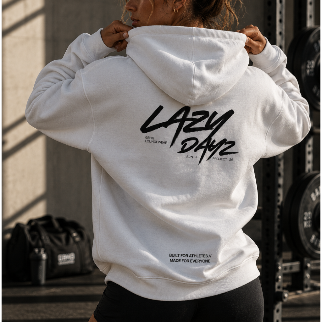 Lazy Dayz Hoodie - White