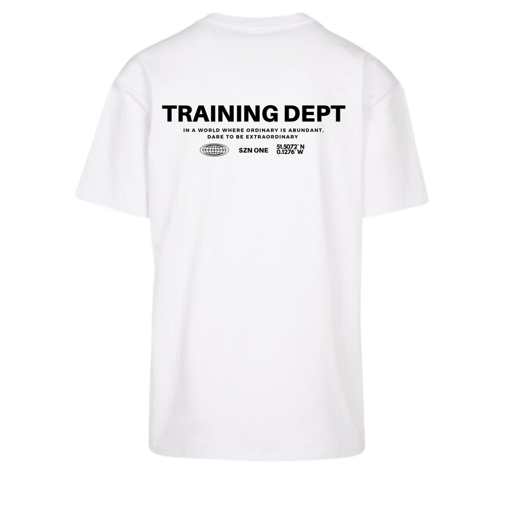 [ Training Dept ] SZN ONE - Oversized T (White)