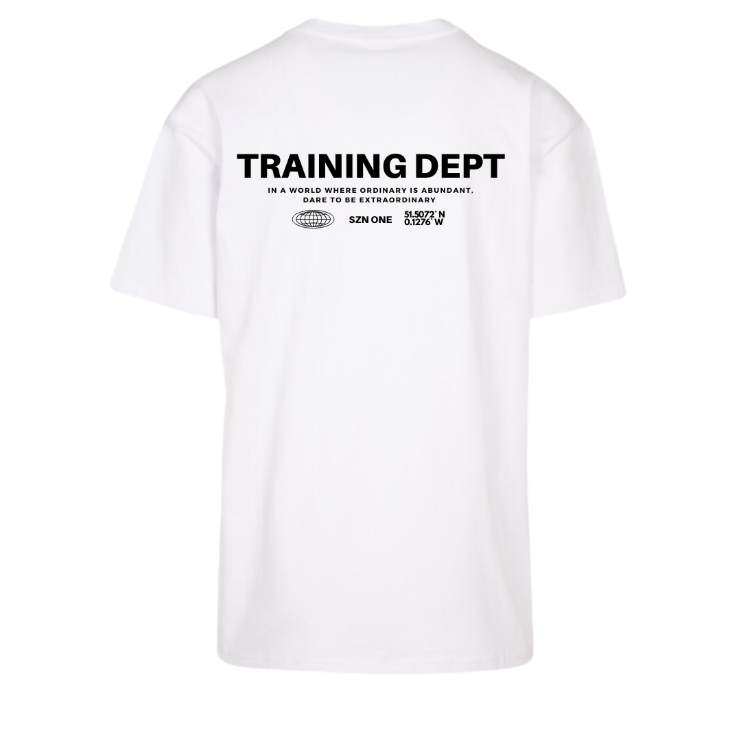 [ Training Dept ] SZN ONE - Oversized T (White)