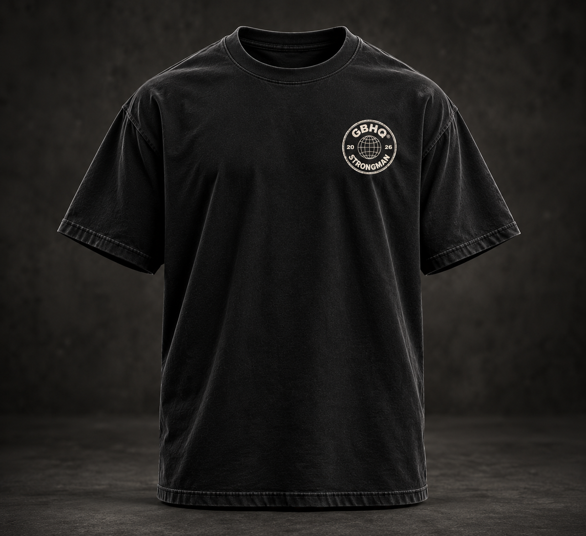 Strongman 'Heavy Lifter' Oversized T - Black