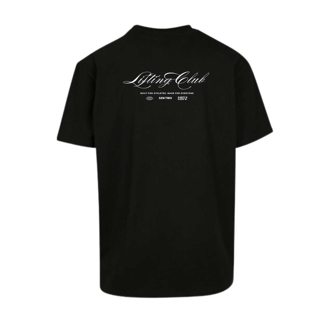 [S2] Lifting Club Oversized T - Black