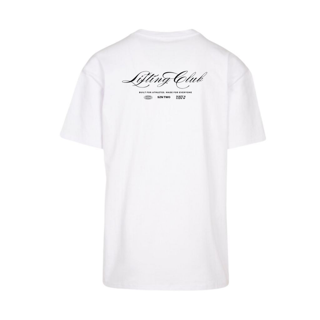 [S2] Lifting Club Oversized T - White