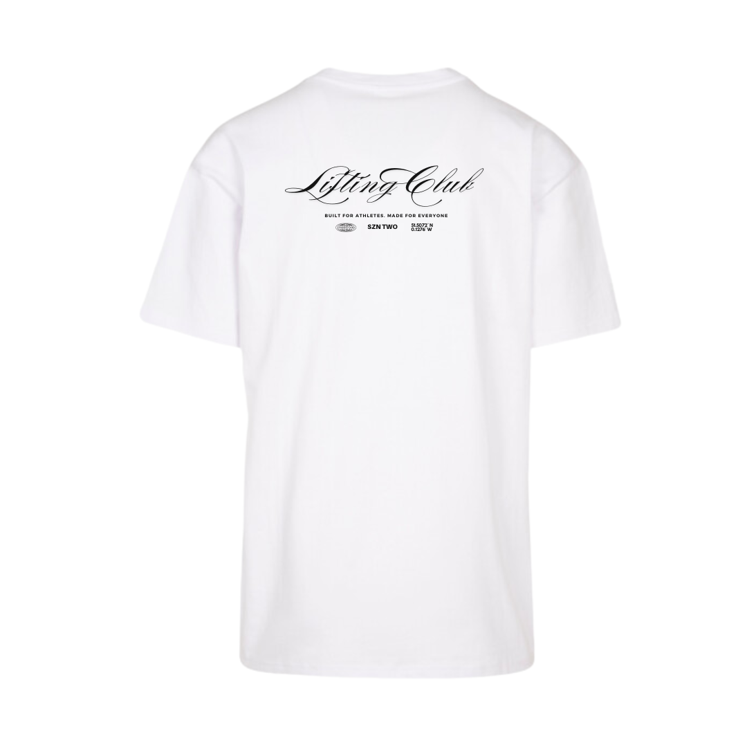 [S2] Lifting Club Oversized T - White