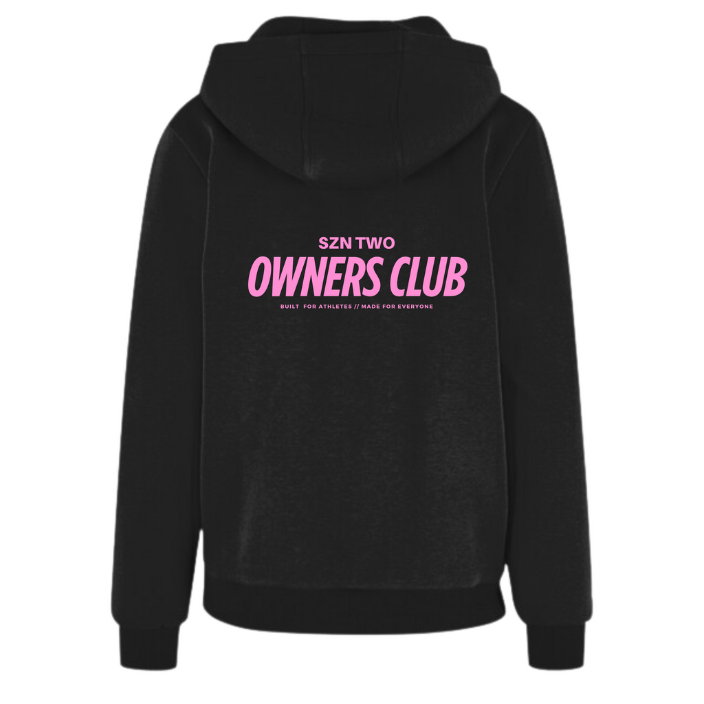 [ Owners Club ] Origin Hoodie - Black/Pink
