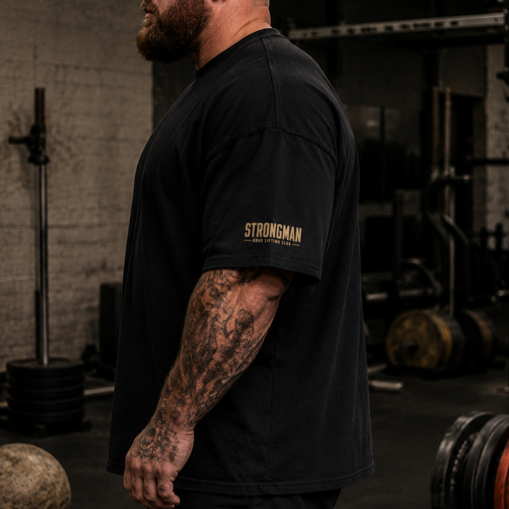 Strongman Oversized T - Black