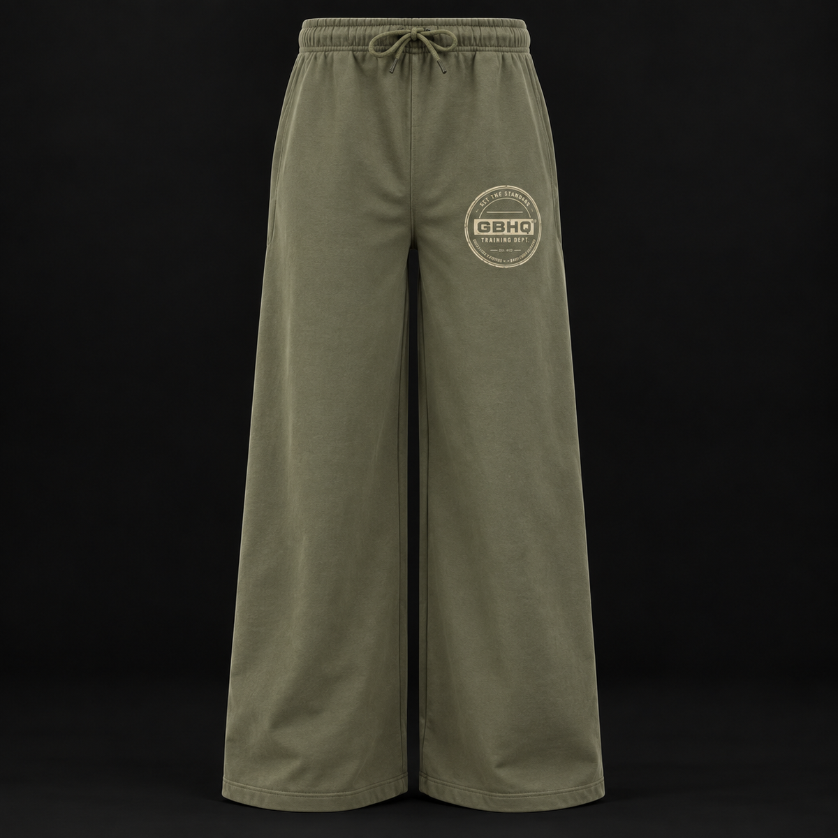 Women's 'Flared' Joggers - Olive