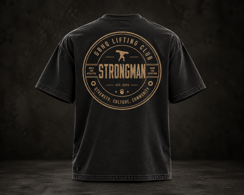 Strongman Oversized T - Black