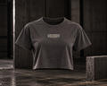 Vintage Series \\ Ladies Cropped T [Acid Wash Grey]