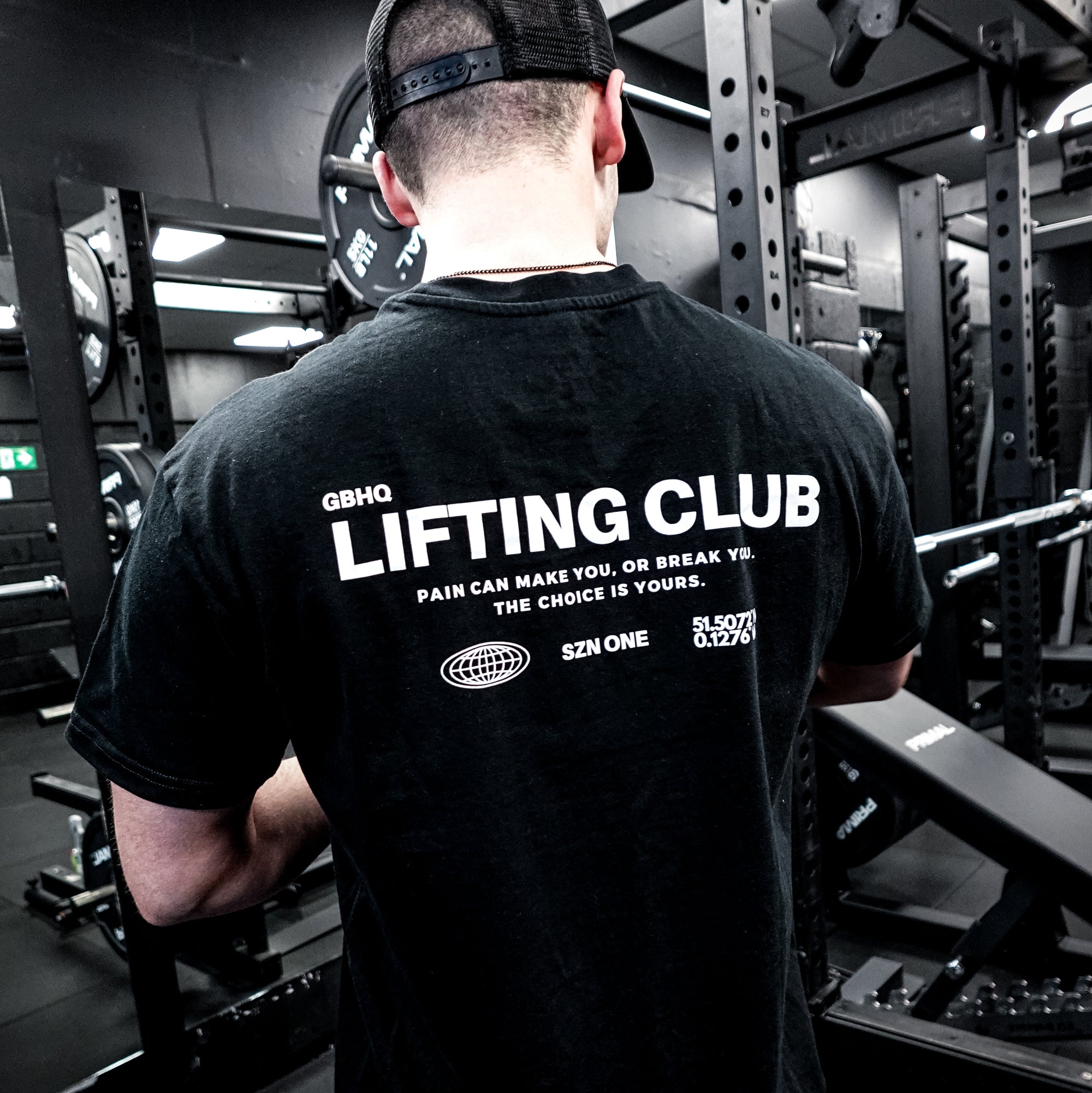 [ GBHQ Lifting Club ] - Oversized T (Black)