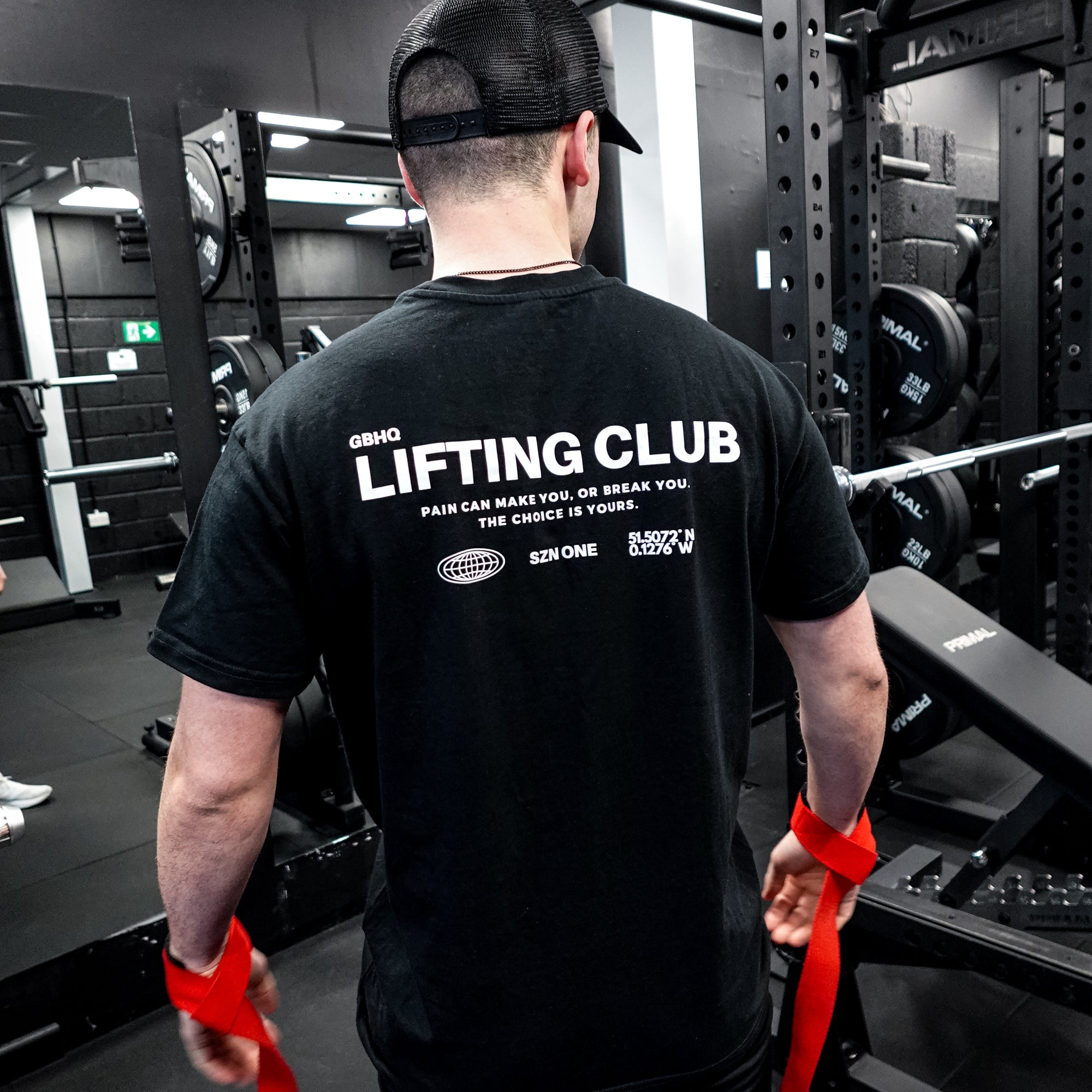[ GBHQ Lifting Club ] - Oversized T (Black)