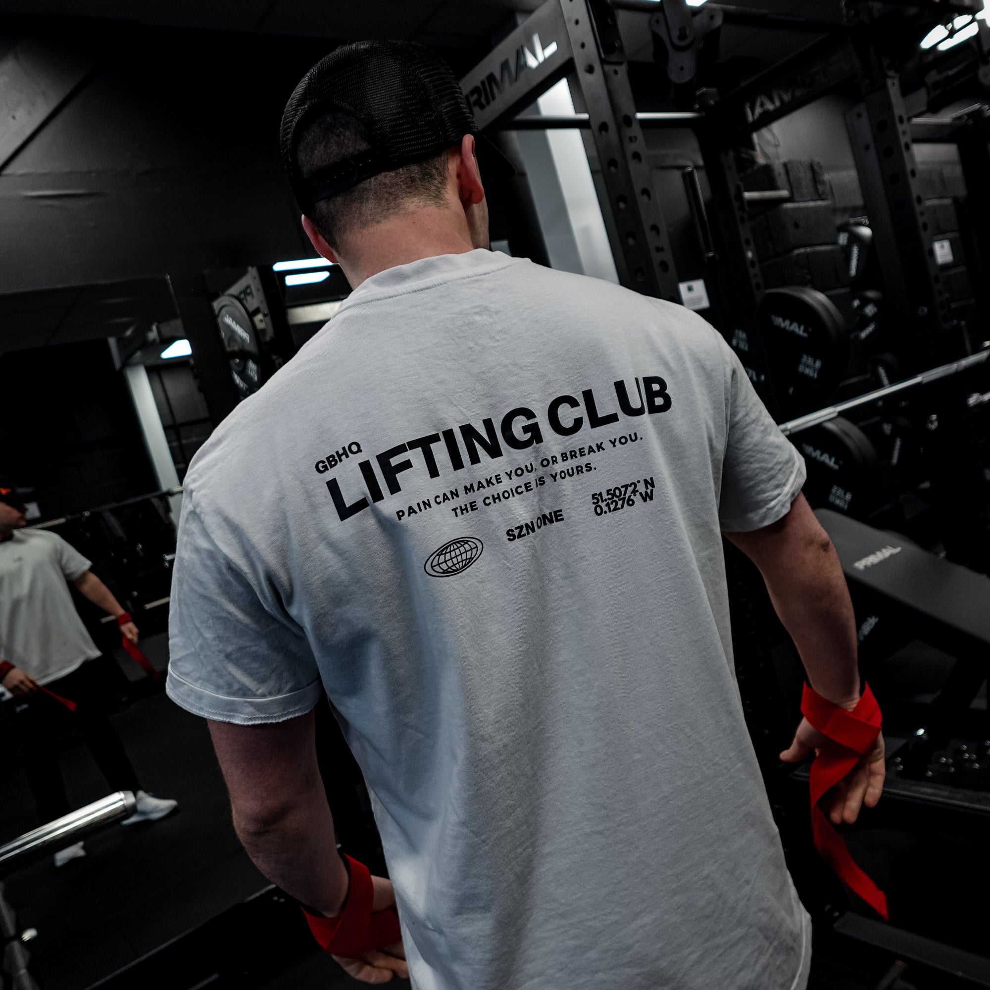 [ GBHQ Lifting Club ] - Oversized T (White)