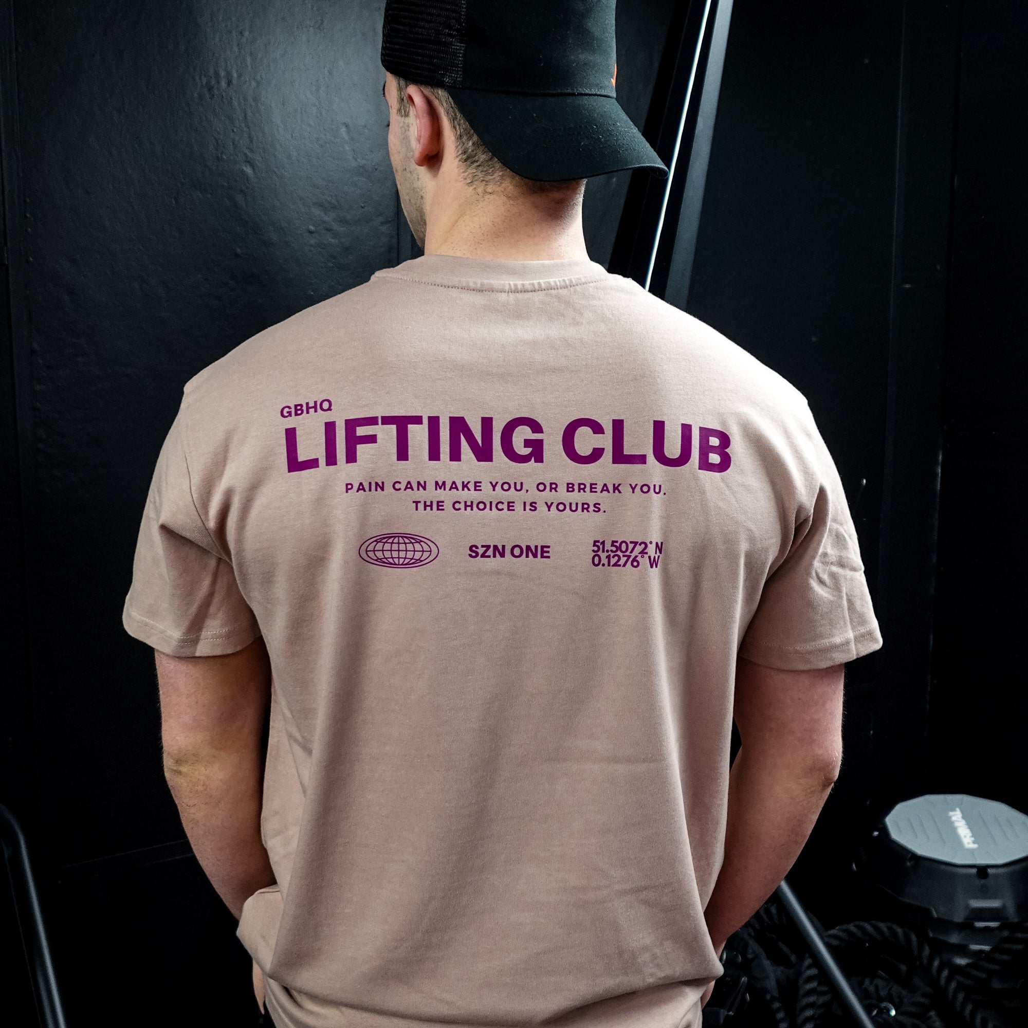 [ GBHQ Lifting Club ] - Oversized T (Dusty Pink)