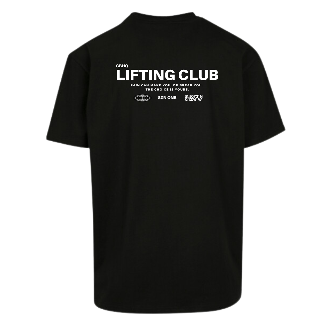 [ GBHQ Lifting Club ] - Oversized T (Black)