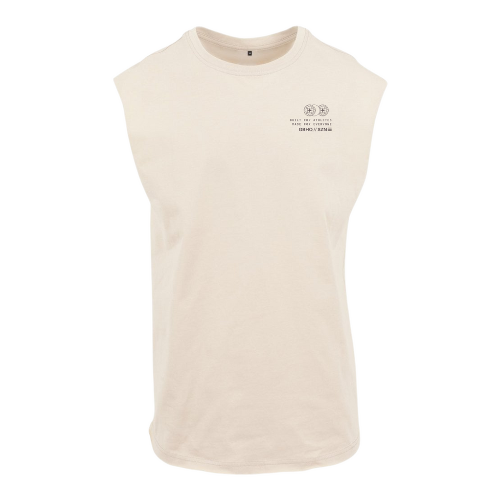 SZN 3 // SLEEVELESS TEE [SAND]